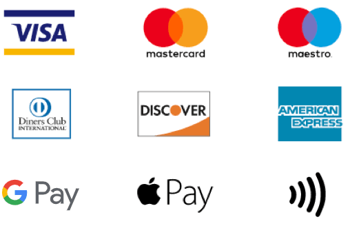 Terminali za plaćanje karticama Visa, uređaj za kartice Mastercard, terminal za plaćanje karticama maestro, uređaj za kartice american express, beskontaktno plaćanje uz diners, uređaj za plaćanje karticama diners club, uređaj za kartice discover, beskontaktno plaćanje uz apple pay, beskontaktno plaćanje uz Google Pay